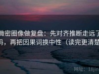 微密圈像做复盘：先对齐推断走远了吗，再把因果词换中性（读完更清楚）