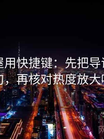 读韩漫屋用快捷键：先把导语拆成两句，再核对热度放大吗