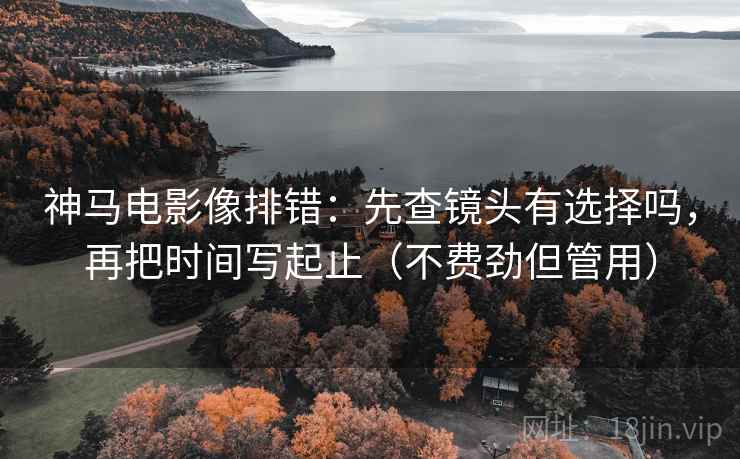 神马电影像排错：先查镜头有选择吗，再把时间写起止（不费劲但管用）
